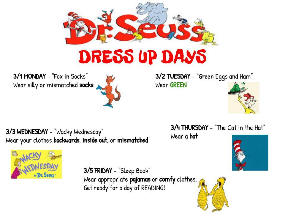 Dr. Seuss dress up week
